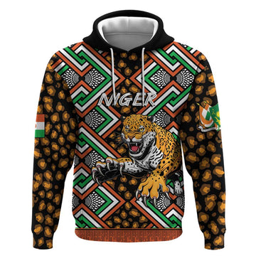 Personalized Niger Hoodie Leopard Ankara African Pattern LT14