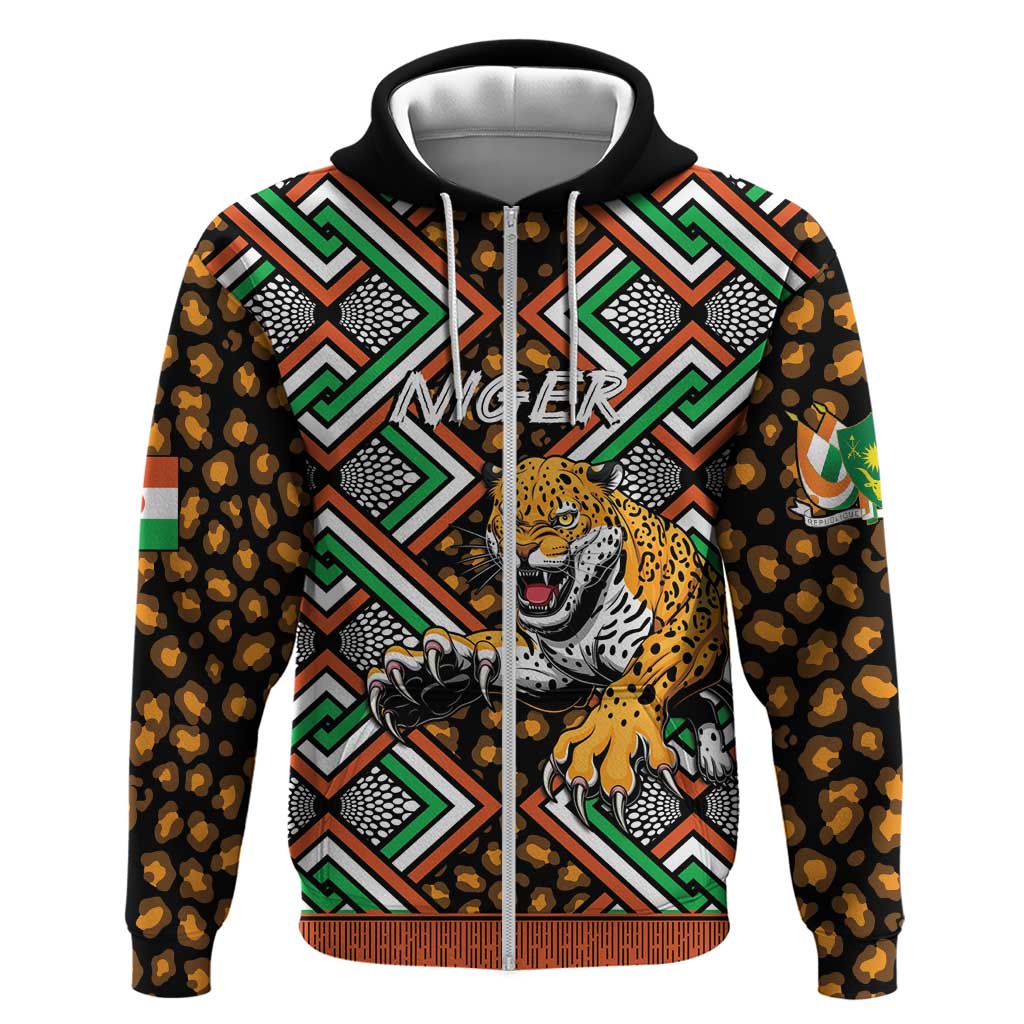 Personalized Niger Hoodie Leopard Ankara African Pattern LT14