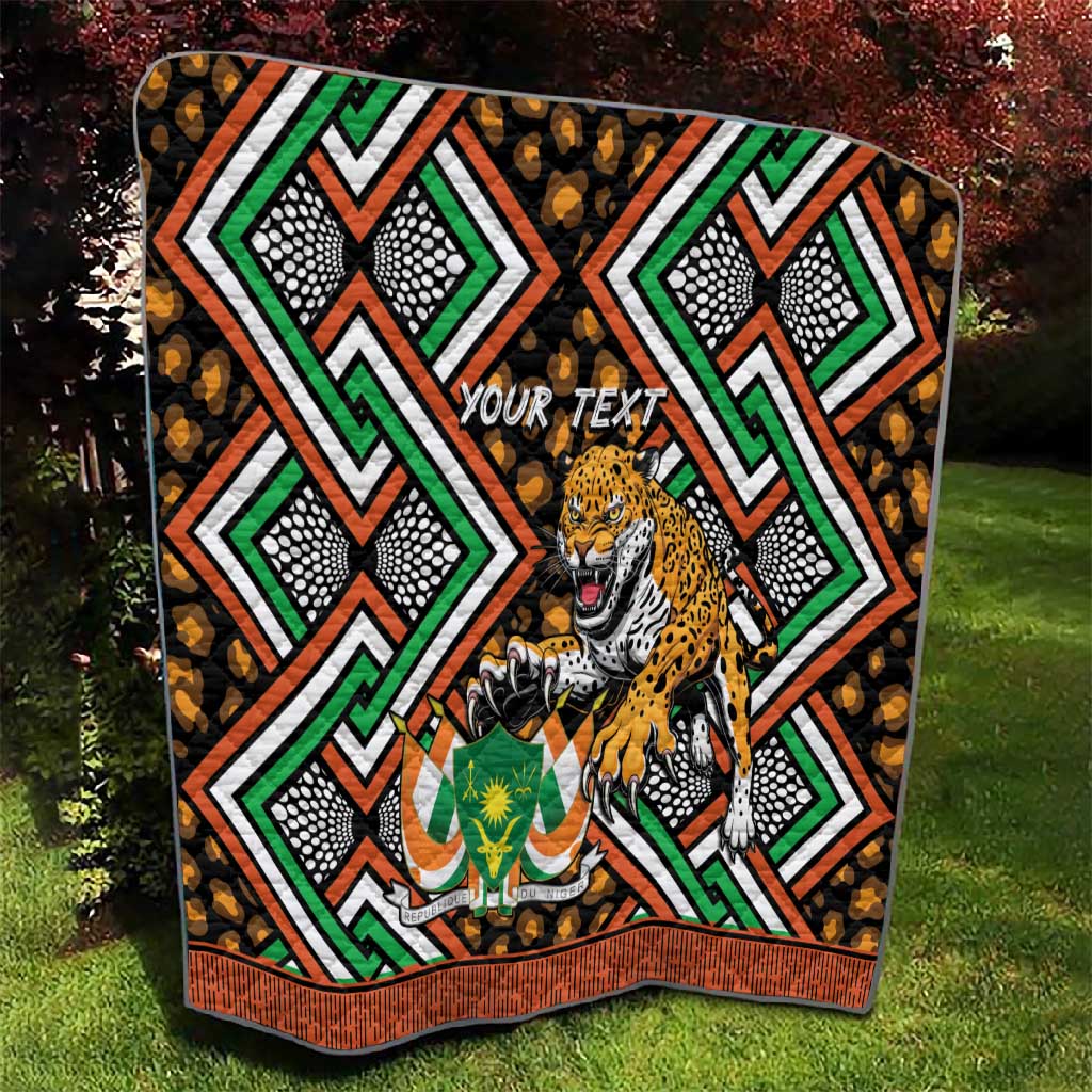 Personalized Afro Niger Quilt Leopard Ankara African Pattern LT14