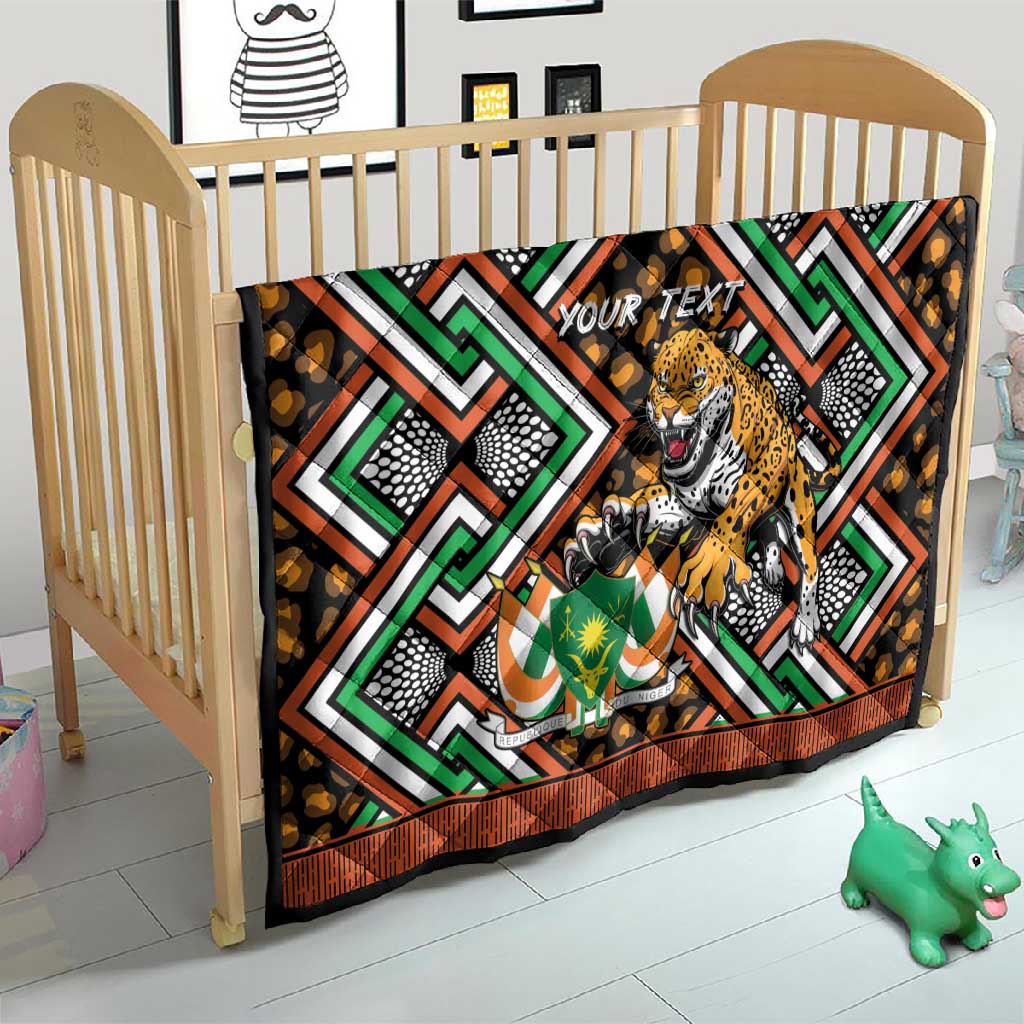Personalized Afro Niger Quilt Leopard Ankara African Pattern LT14
