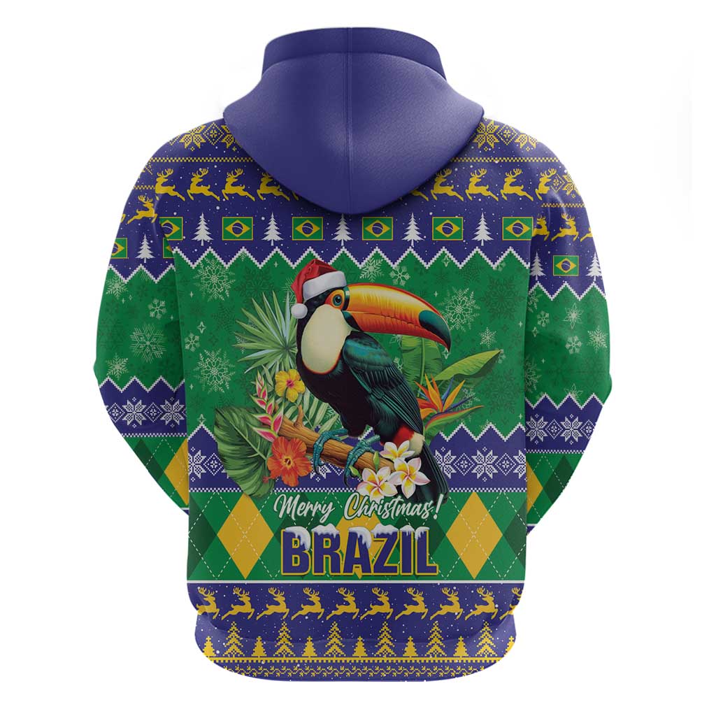Brazil Christmas Hoodie Toco Toucan Feliz Natal LT14