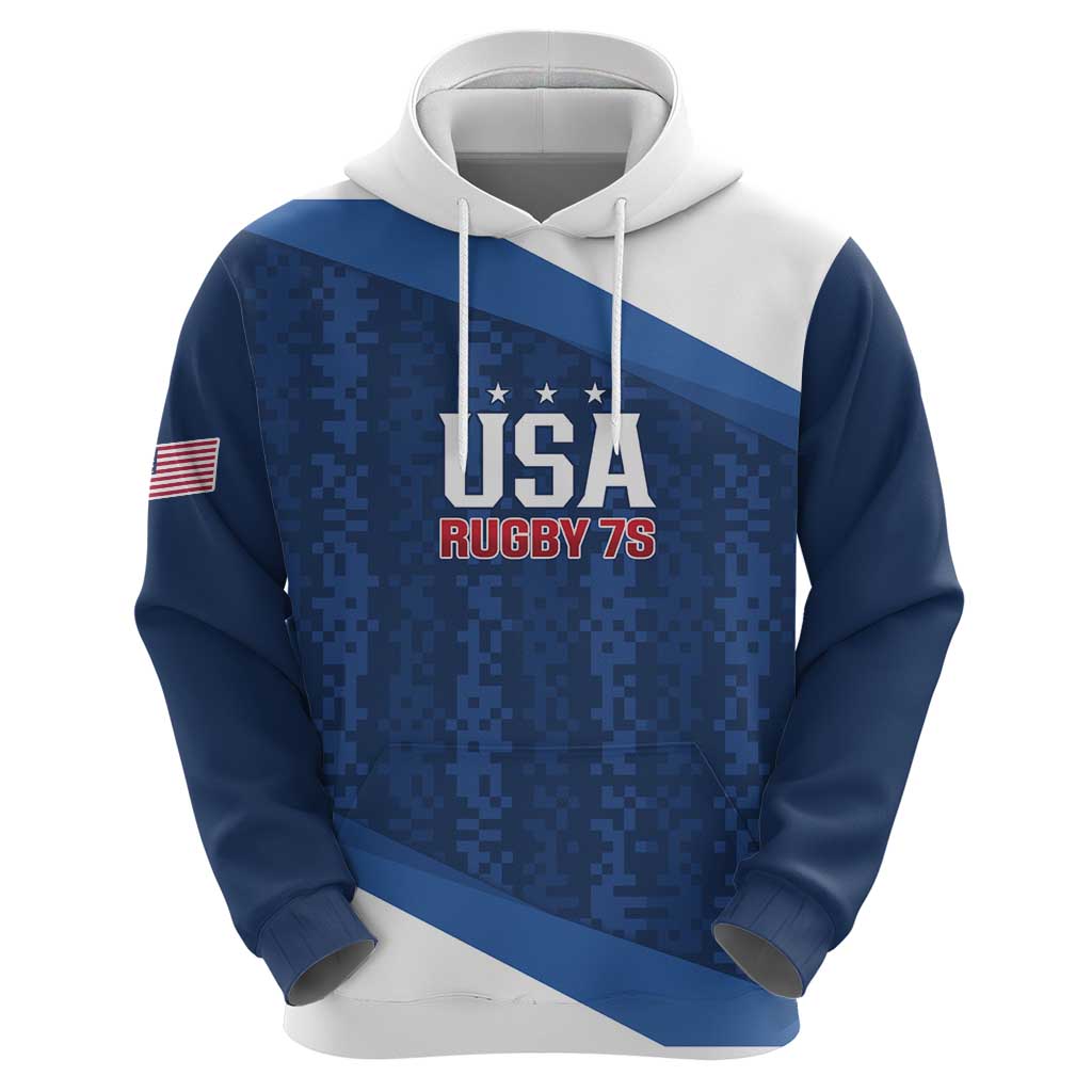 Custom USA Rugby 2025 Hoodie Go Champions Eagles LT14