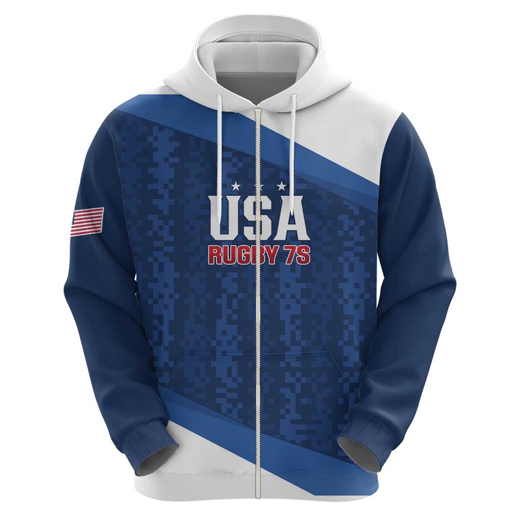 Custom USA Rugby 2025 Hoodie Go Champions Eagles LT14