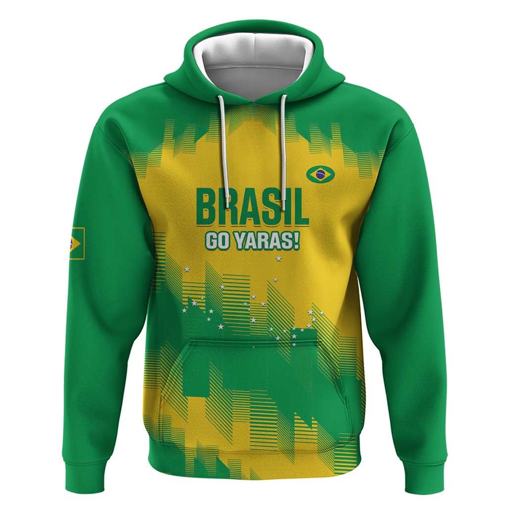 Custom Brasil Rugby 2025 Hoodie Go Champions Yaras LT14