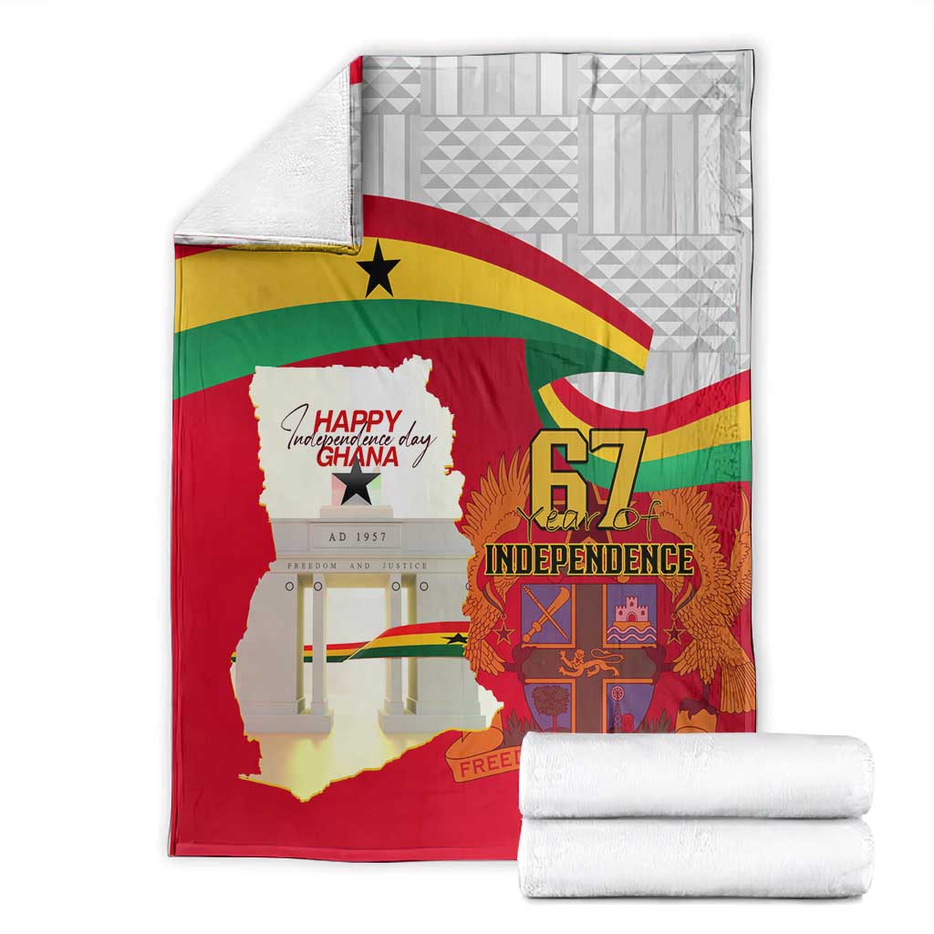 Ghana Independence Day Blanket Gana Map Happy 67 Years Anniversary LT14