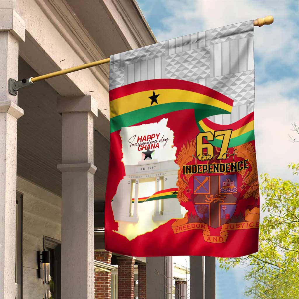 Ghana Independence Day Garden Flag Gana Map Happy 67 Years Anniversary LT14
