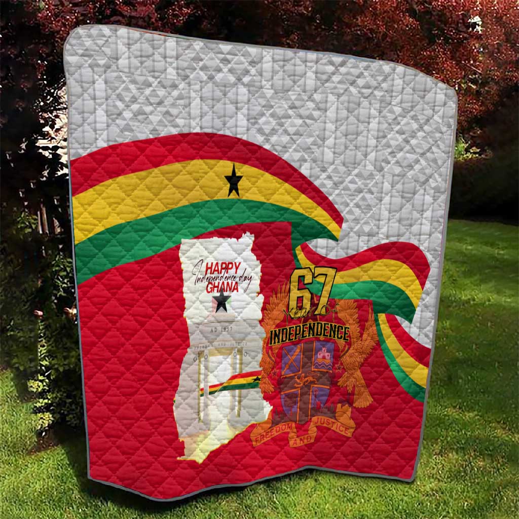 Ghana Independence Day Quilt Gana Map Happy 67 Years Anniversary LT14