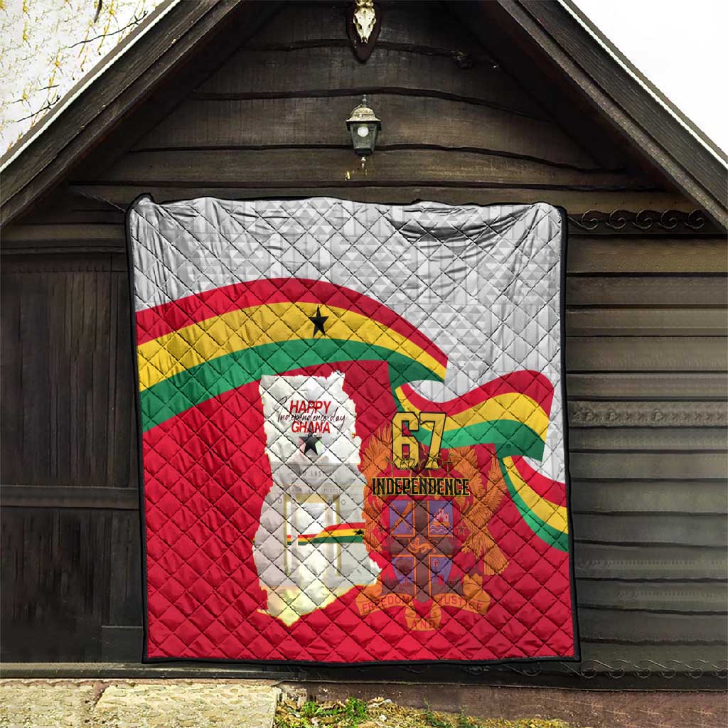 Ghana Independence Day Quilt Gana Map Happy 67 Years Anniversary LT14