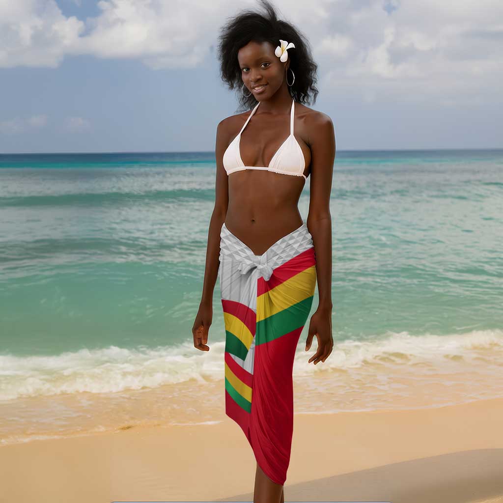 Ghana Independence Day Sarong Gana Map Happy 67 Years Anniversary LT14