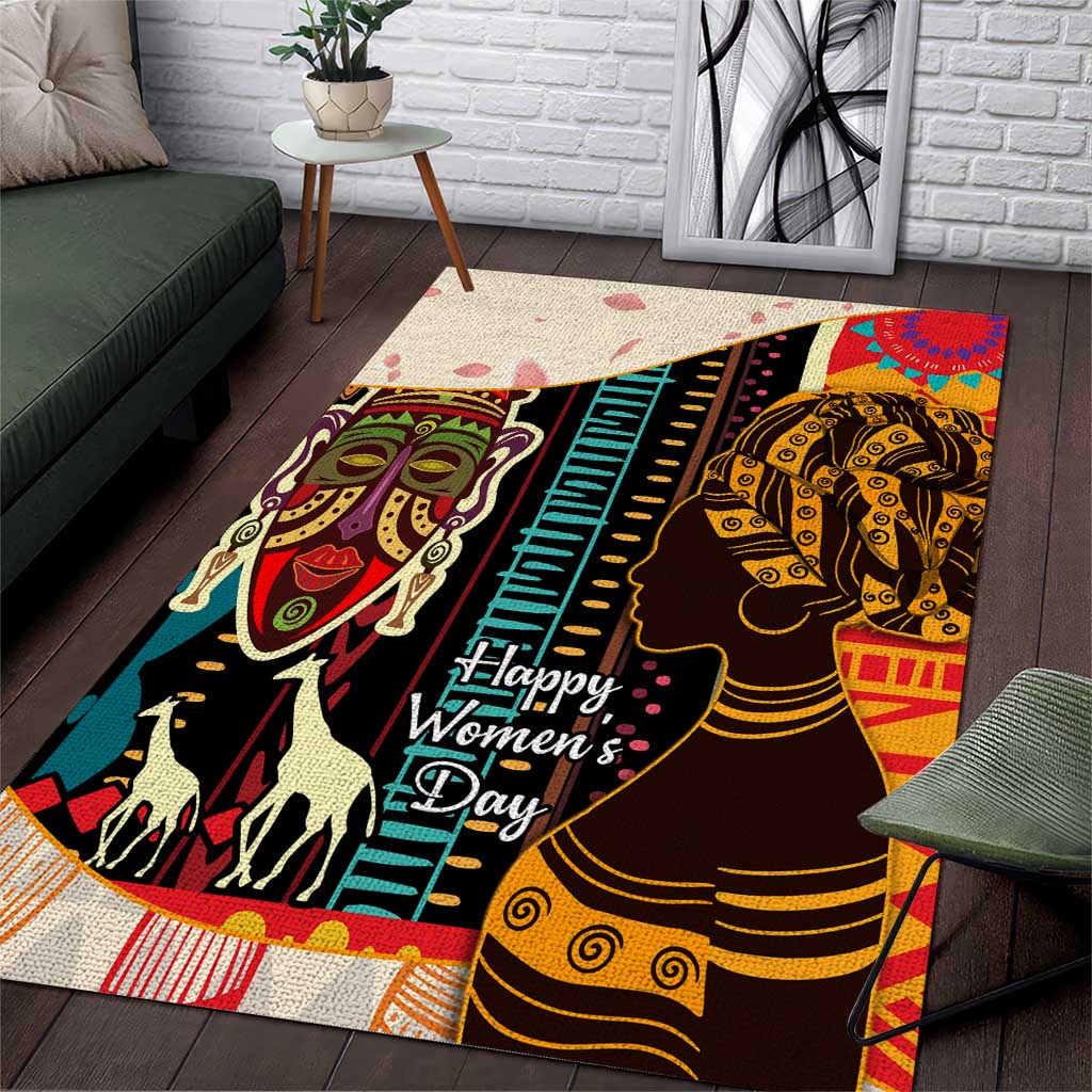 Africa International Women Day Area Rug African Pattern LT14