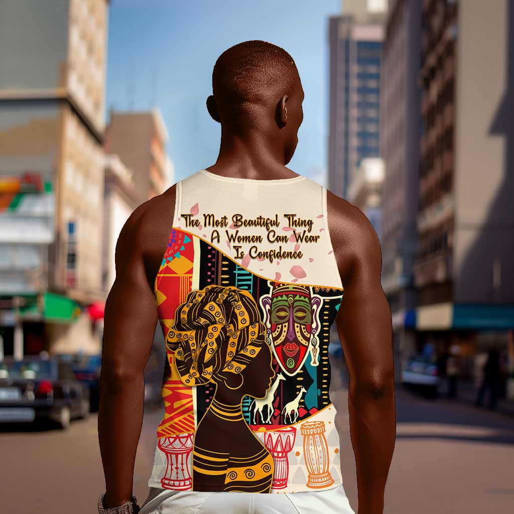 Africa International Women Day Men Tank Top African Pattern LT14