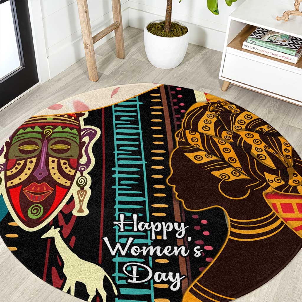 Africa International Women Day Round Carpet African Pattern LT14