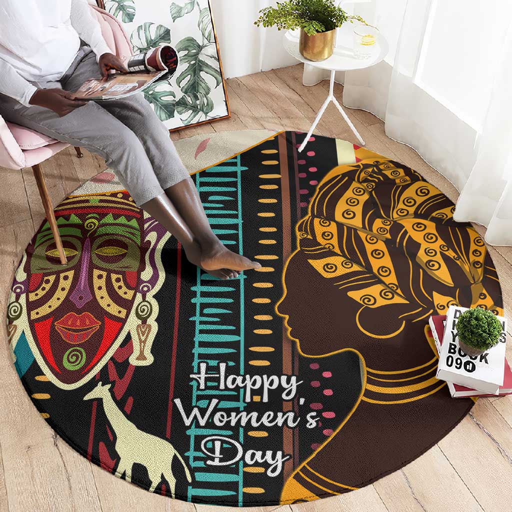 Africa International Women Day Round Carpet African Pattern LT14