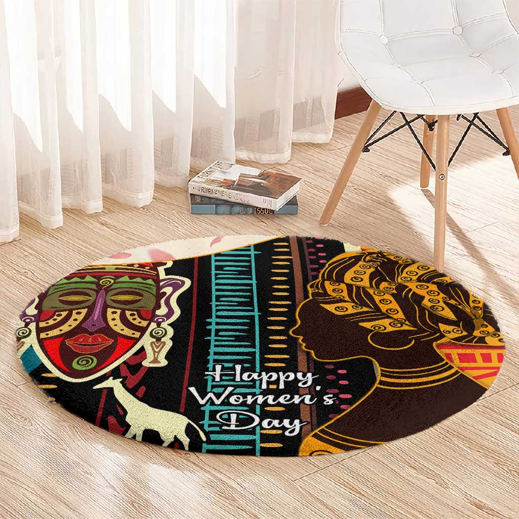 Africa International Women Day Round Carpet African Pattern LT14
