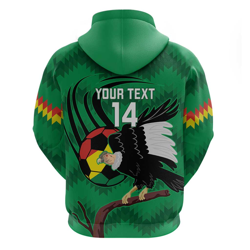 Custom Bolivia Football Hoodie Andean Condor Vamo La Verde LT14