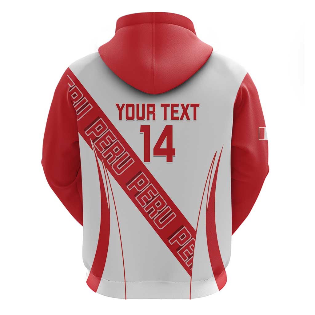 Custom Peru Football Hoodie La Bicolor Coat Of Arms Style LT14