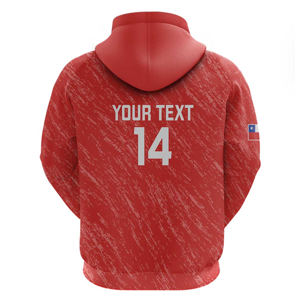 Custom Chile Football Hoodie Vamos La Roja LT14