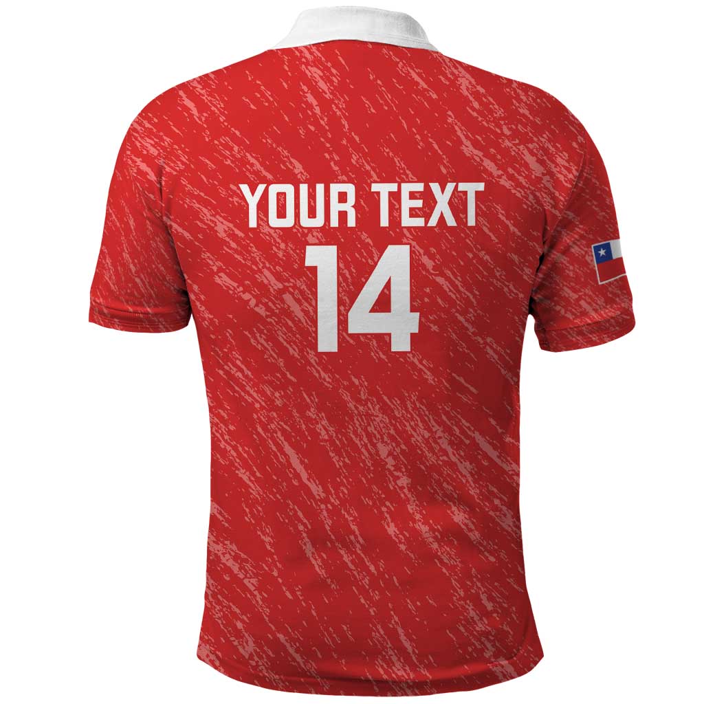 Custom Chile Football Polo Shirt Vamos La Roja LT14