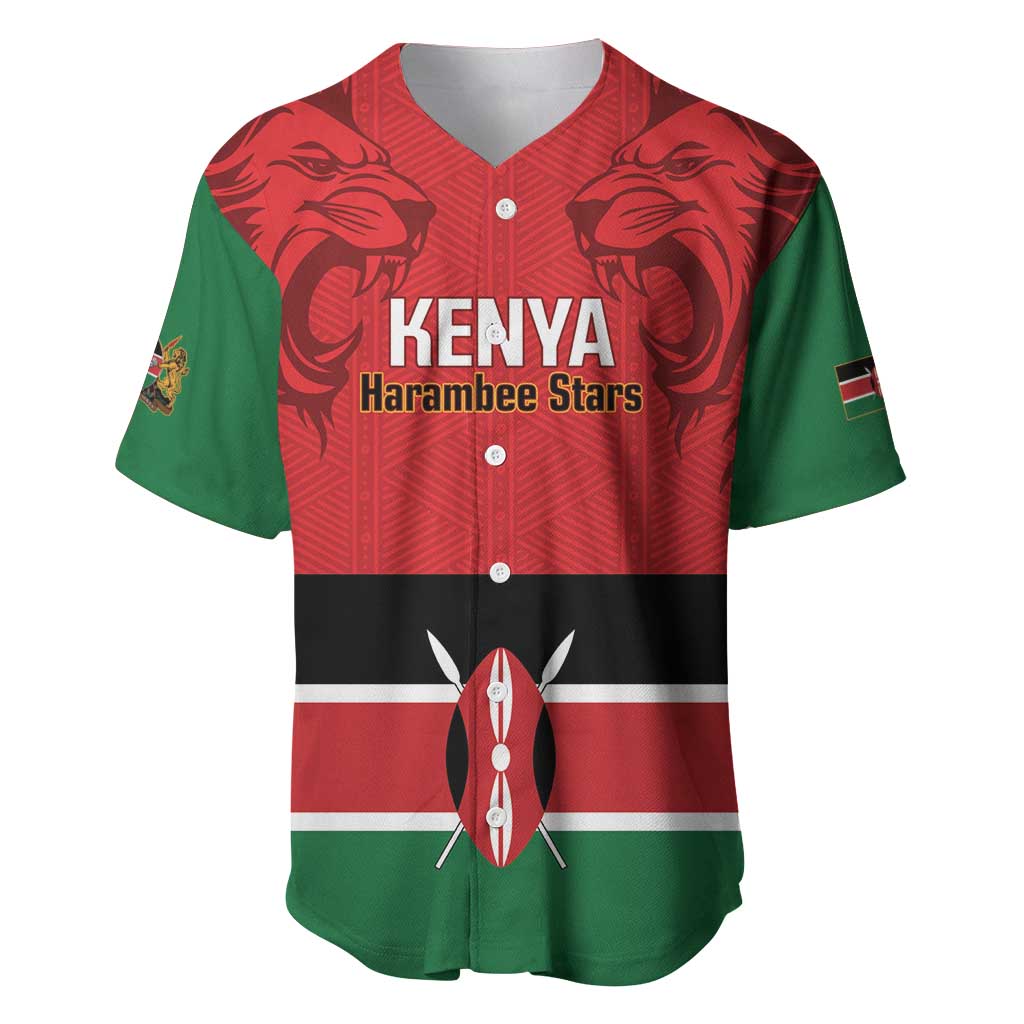 Custom Kenya Football Baseball Jersey Go Harambee Stars African Pattern LT14