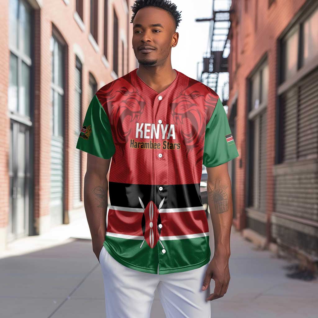 Custom Kenya Football Baseball Jersey Go Harambee Stars African Pattern LT14