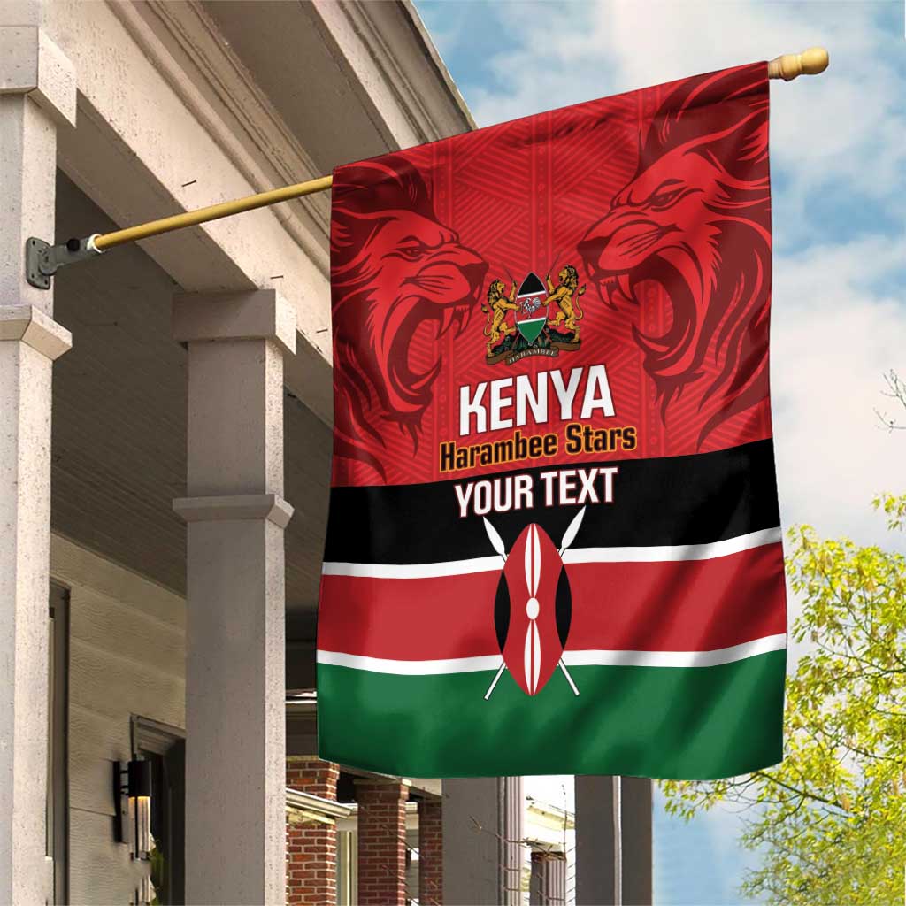 Custom Kenya Football Garden Flag Go Harambee Stars African Pattern LT14