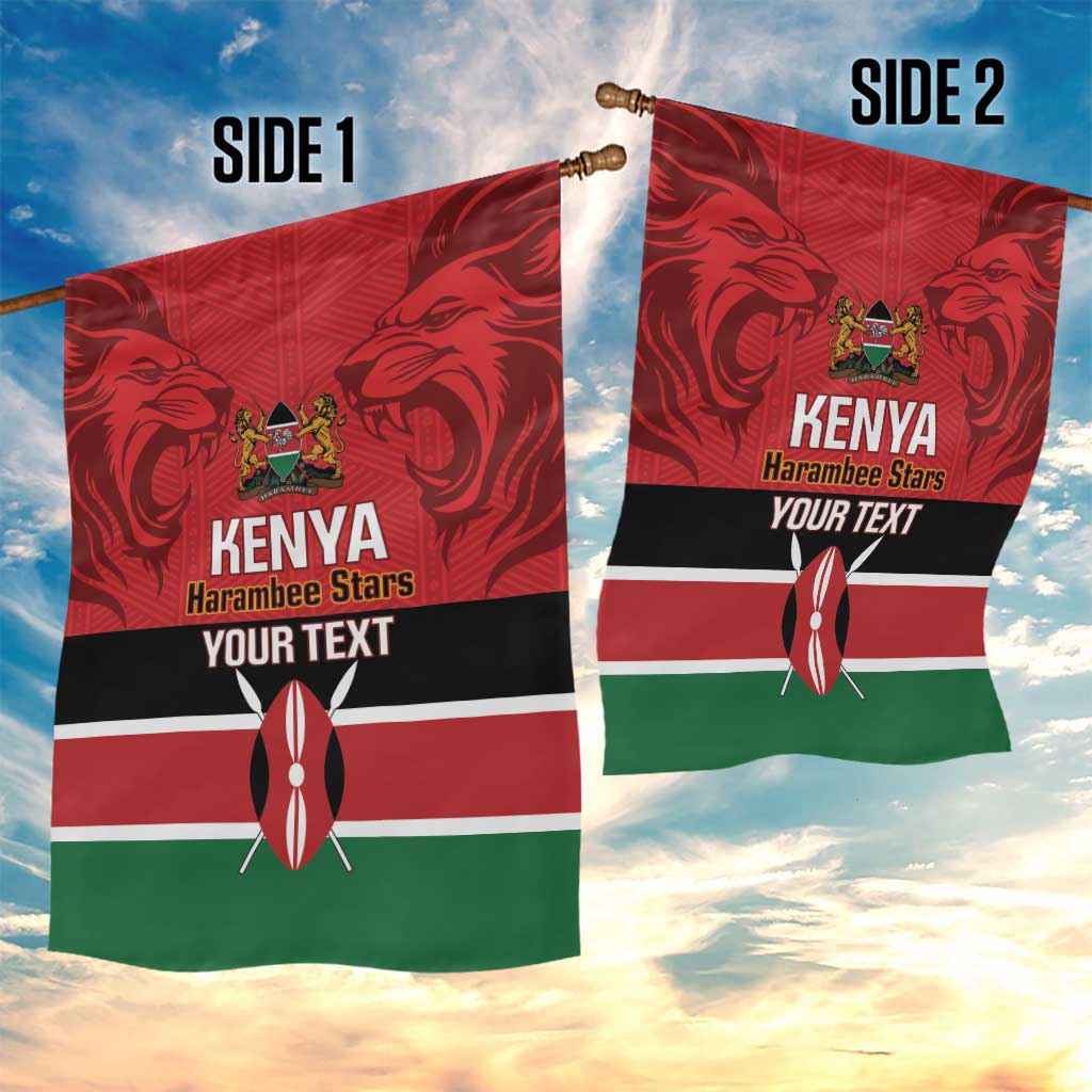 Custom Kenya Football Garden Flag Go Harambee Stars African Pattern LT14
