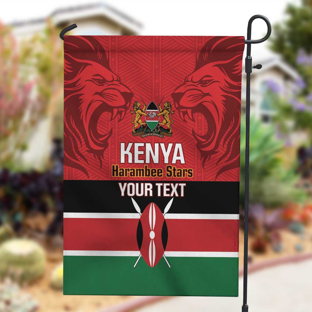 Custom Kenya Football Garden Flag Go Harambee Stars African Pattern LT14