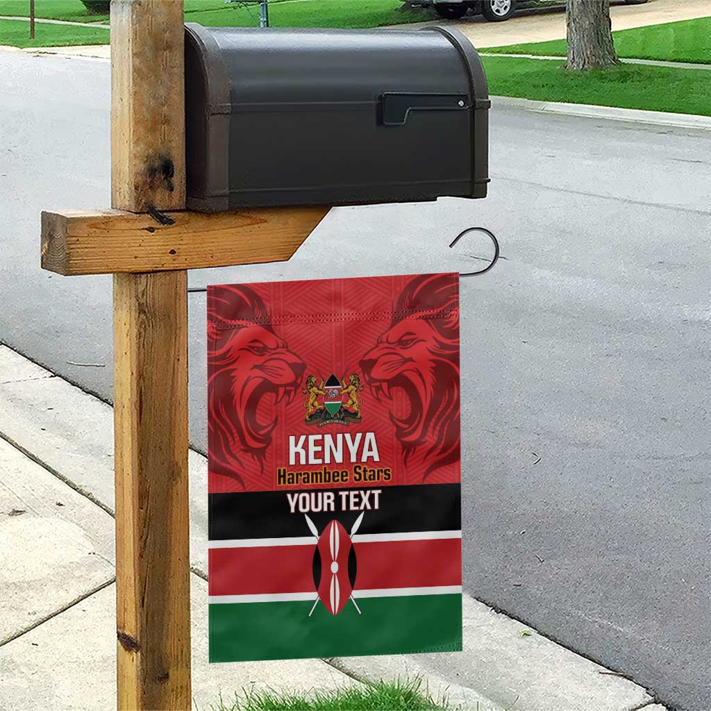 Custom Kenya Football Garden Flag Go Harambee Stars African Pattern LT14