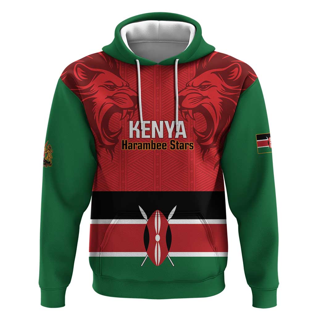 Custom Kenya Football Hoodie Come On Harambee Stars LT14