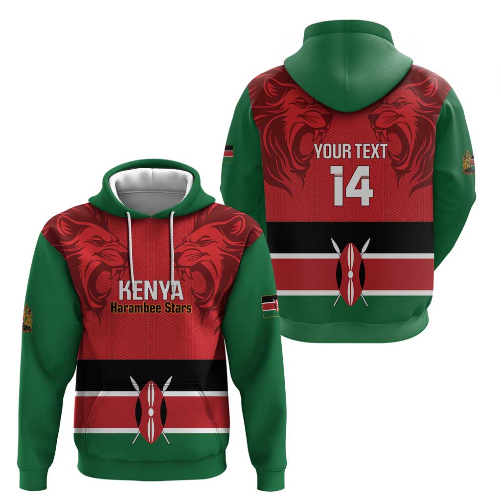 Custom Kenya Football Hoodie Come On Harambee Stars LT14