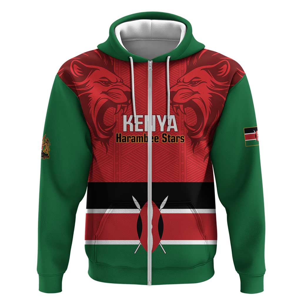 Custom Kenya Football Hoodie Come On Harambee Stars LT14