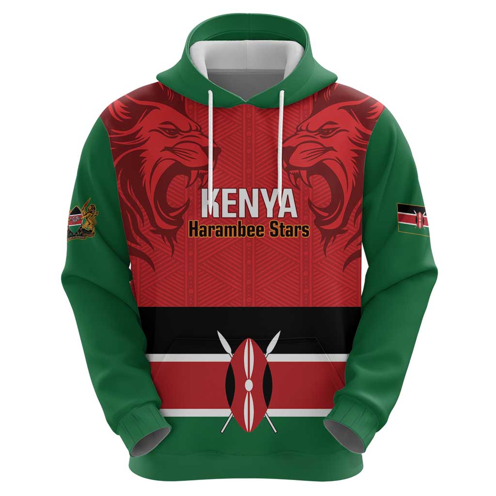 Custom Kenya Football Hoodie Come On Harambee Stars LT14