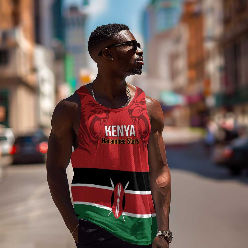 Custom Kenya Football Men Tank Top Go Harambee Stars African Pattern LT14