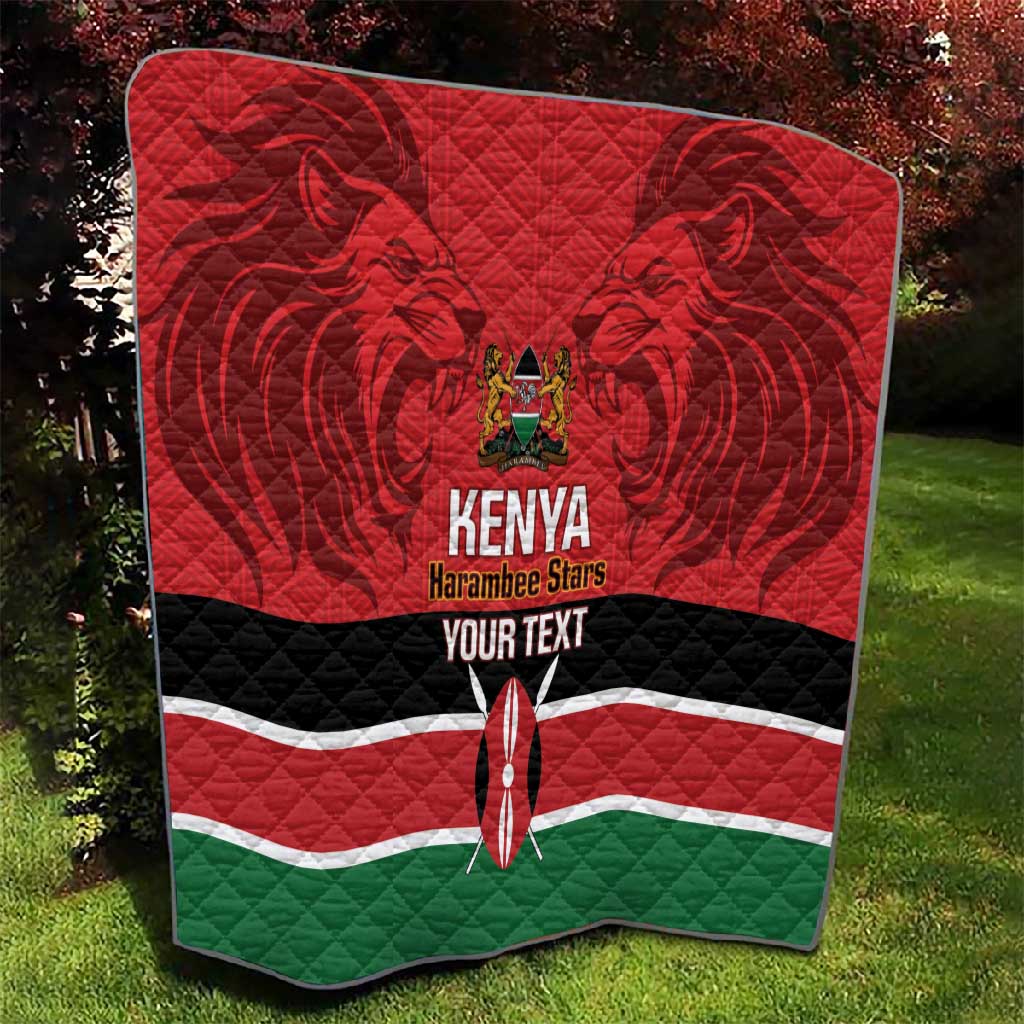 Custom Kenya Football Quilt Go Harambee Stars African Pattern LT14