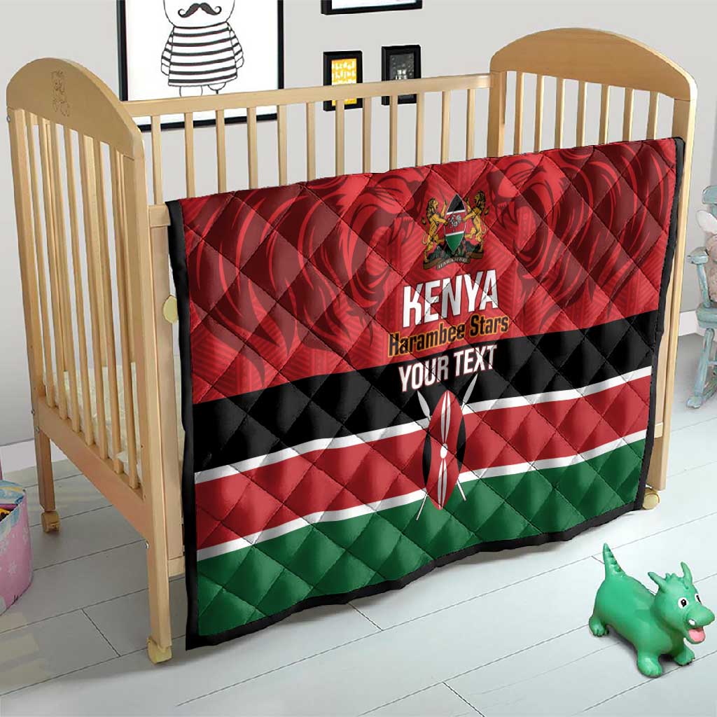 Custom Kenya Football Quilt Go Harambee Stars African Pattern LT14
