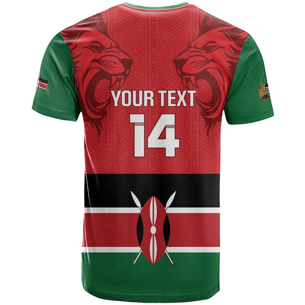 Custom Kenya Football T shirt Go Harambee Stars African Pattern LT14