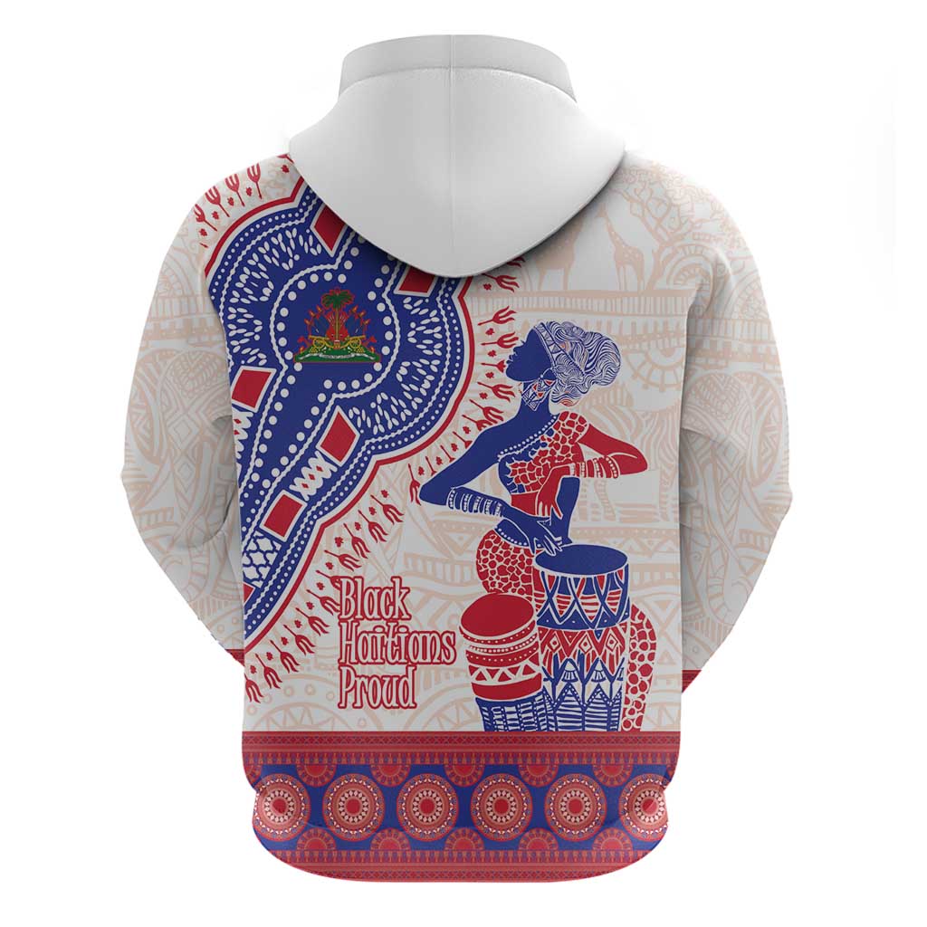 Afro-Haitians Proud Hoodie Haiti Coat Of Arms Dashiki LT14