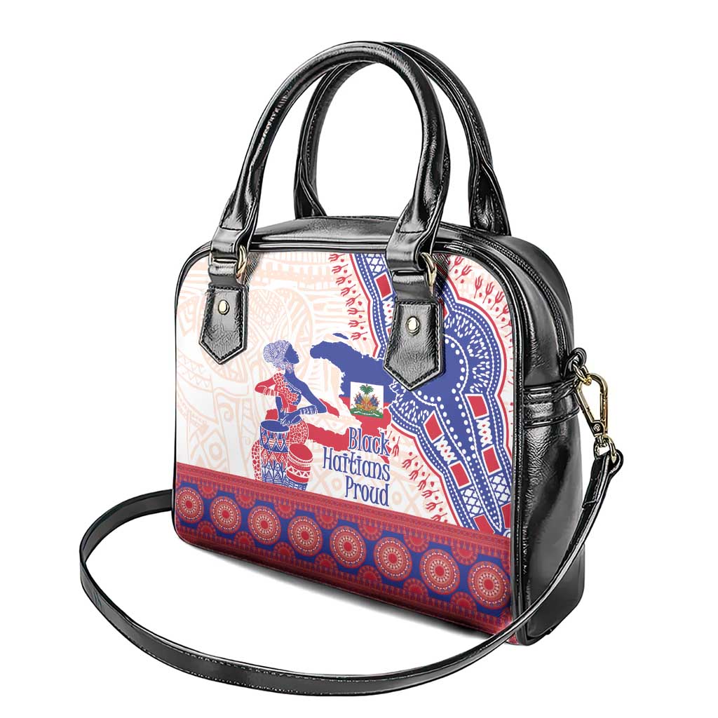 Afro-Haitians Proud Shoulder Handbag Haiti Coat Of Arms Dashiki LT14