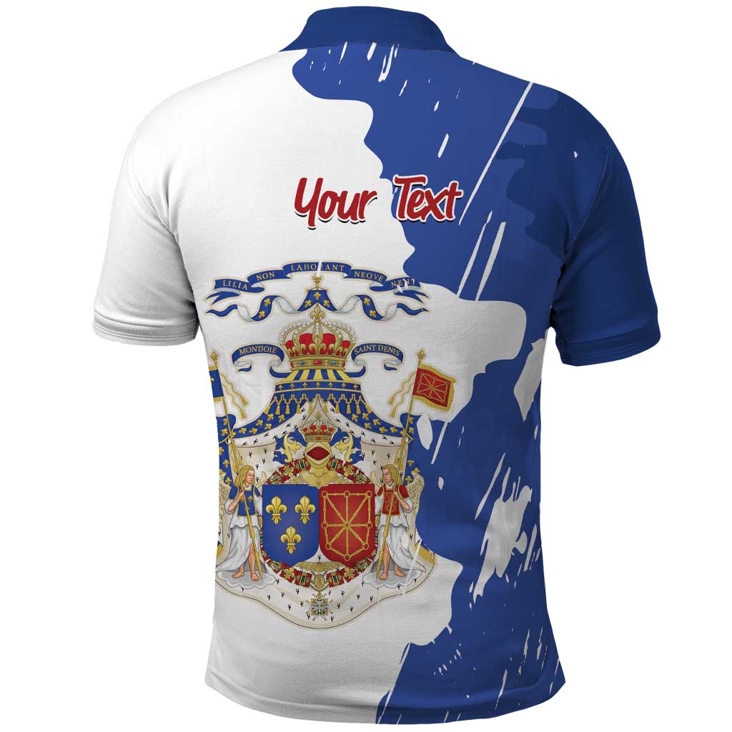 Personalised Saint-Domingue Polo Shirt Coat Of Arms Grunge Style LT14