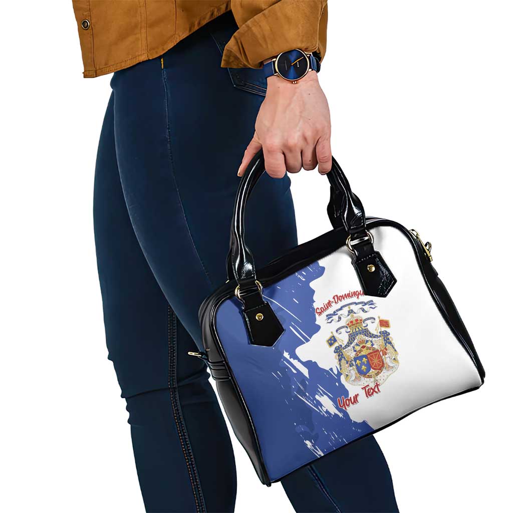 Personalised Saint-Domingue Shoulder Handbag Coat Of Arms Grunge Style LT14