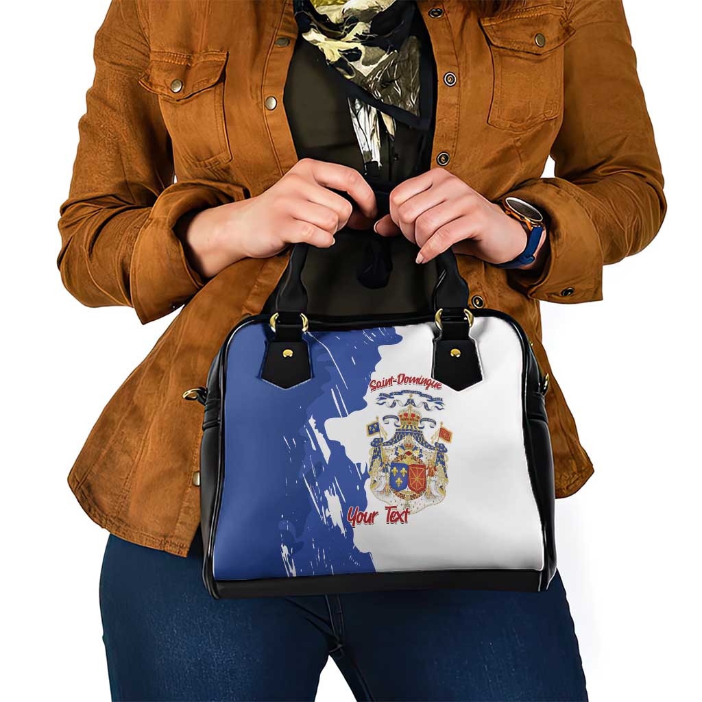 Personalised Saint-Domingue Shoulder Handbag Coat Of Arms Grunge Style LT14