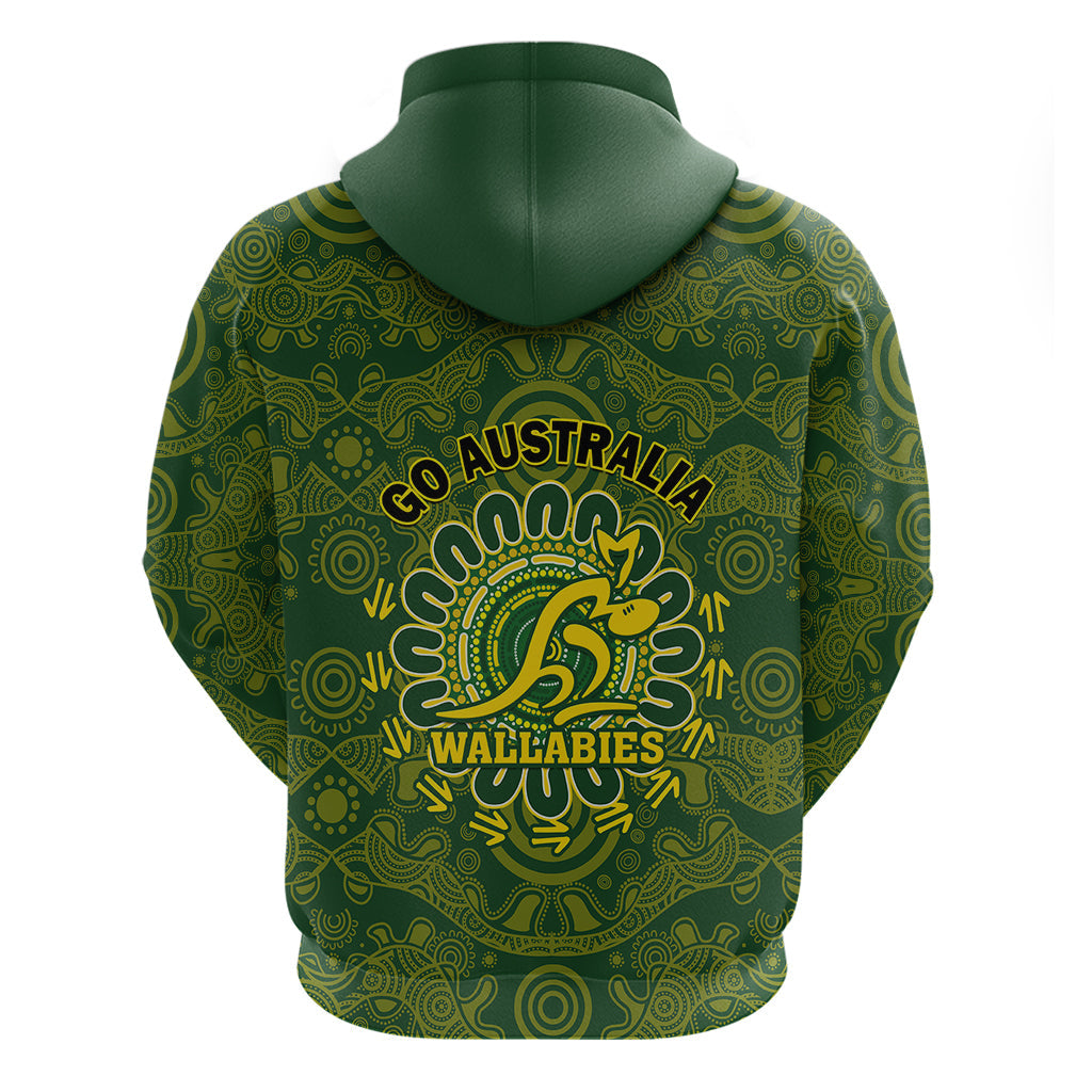 Australia Rugby Hoodie Wallabies 2023 Go Champions Indigenous Art LT14