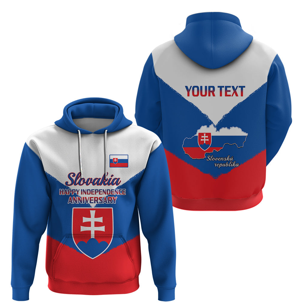 Personalised 17 July Slovakia Independence Day Hoodie Proud To Be Slovensko LT14