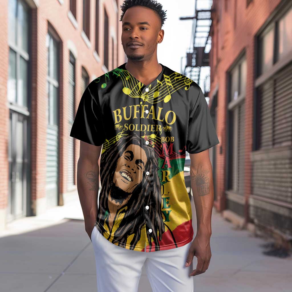 Afro Legend Bob Buffalo Soldier Baseball Jersey American Heroes Reggae Style LT14