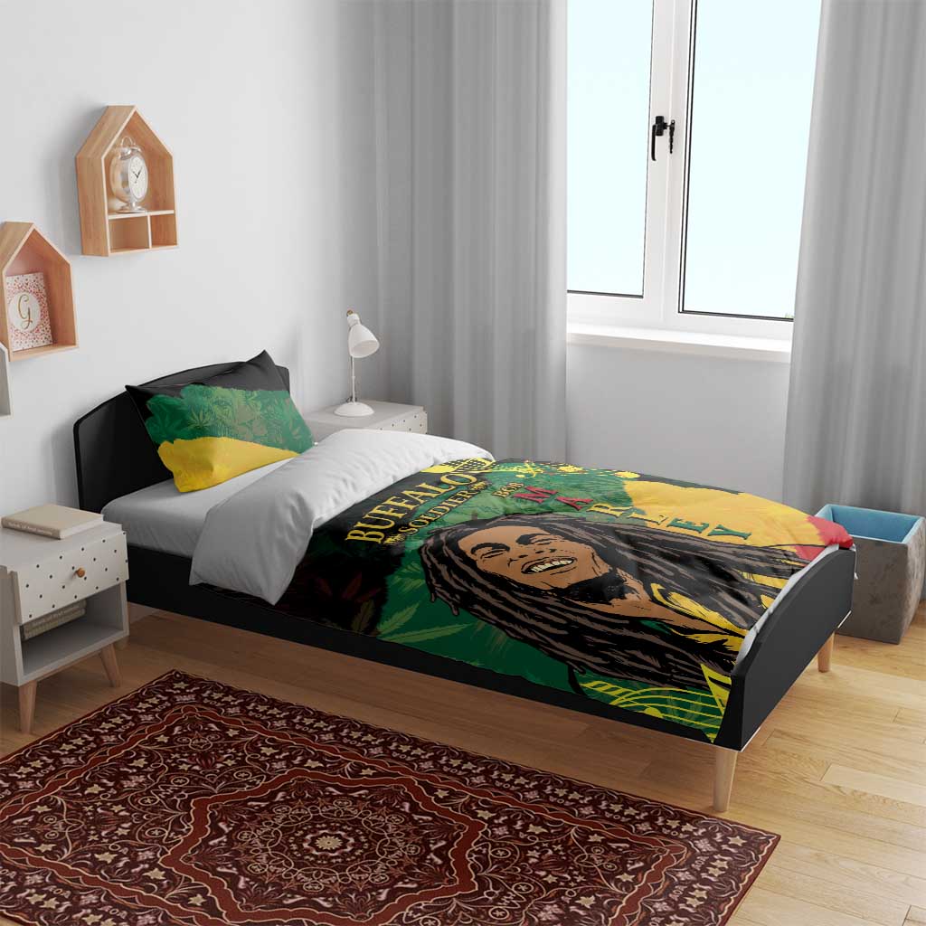 Afro Legend Bob Buffalo Soldier Bedding Set American Heroes Reggae Style LT14