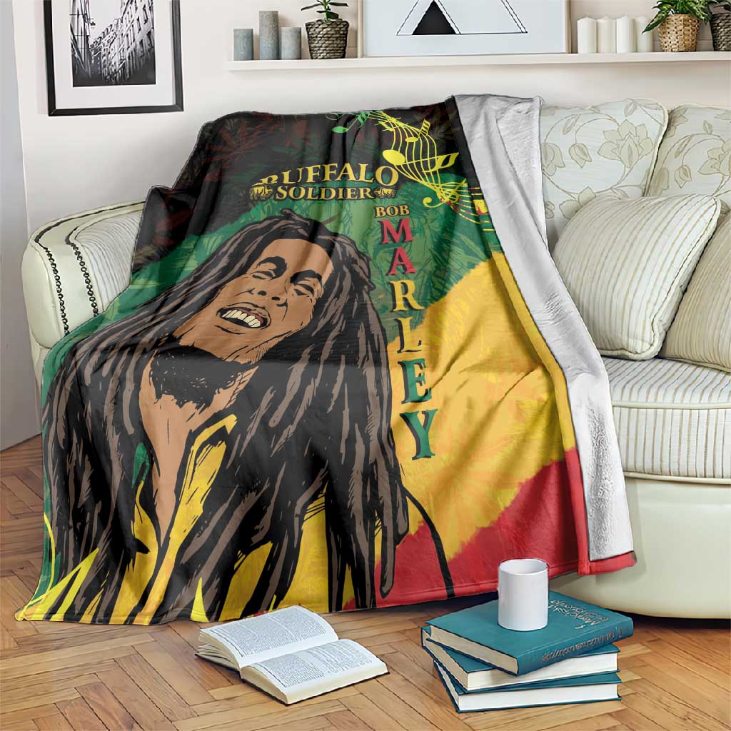 Afro Legend Bob Buffalo Soldier Blanket American Heroes Reggae Style LT14