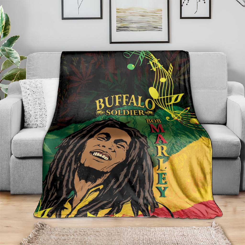 Afro Legend Bob Buffalo Soldier Blanket American Heroes Reggae Style LT14