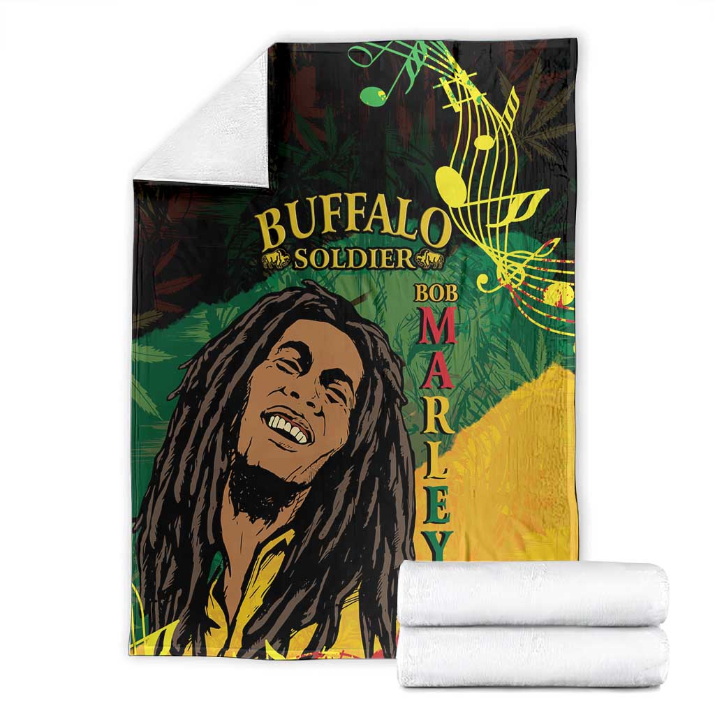 Afro Legend Bob Buffalo Soldier Blanket American Heroes Reggae Style LT14