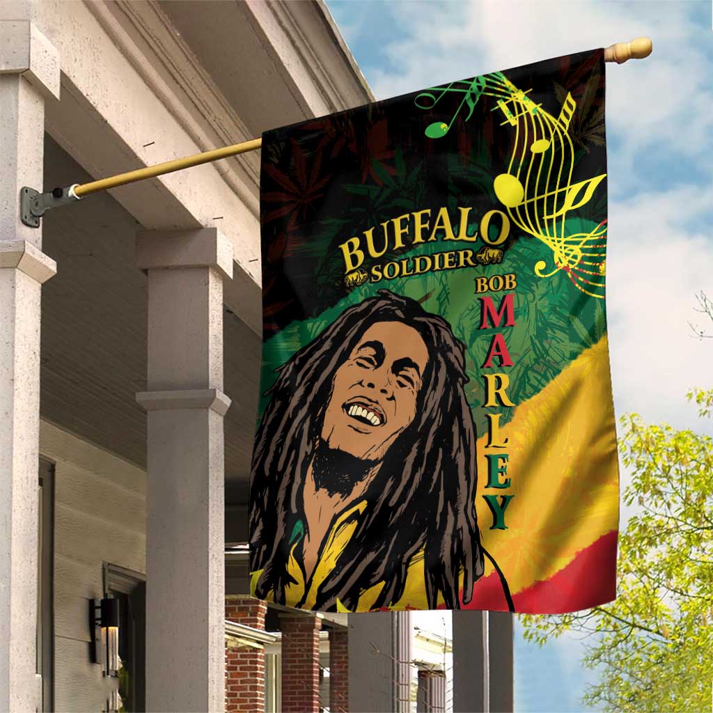 Afro Legend Bob Buffalo Soldier Garden Flag American Heroes Reggae Style LT14