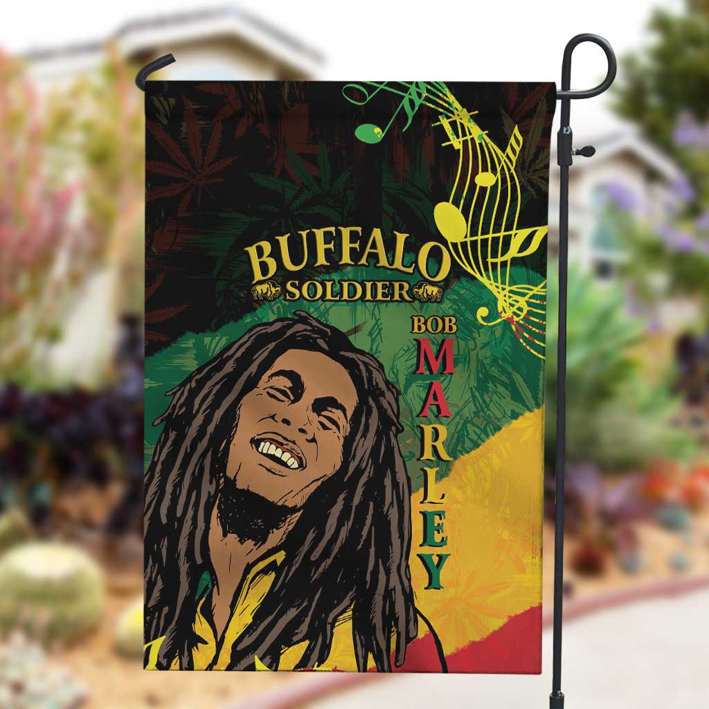 Afro Legend Bob Buffalo Soldier Garden Flag American Heroes Reggae Style LT14